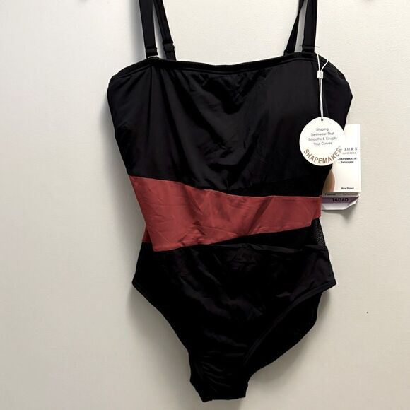 Coco Reef Women's Contours Bandeau
Mesh Tummy-Control One-Piece Swimsuit Spice - Picture 12 of 13